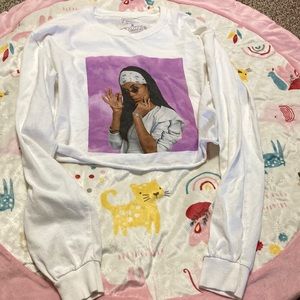 Aaliyah long sleeve crop top